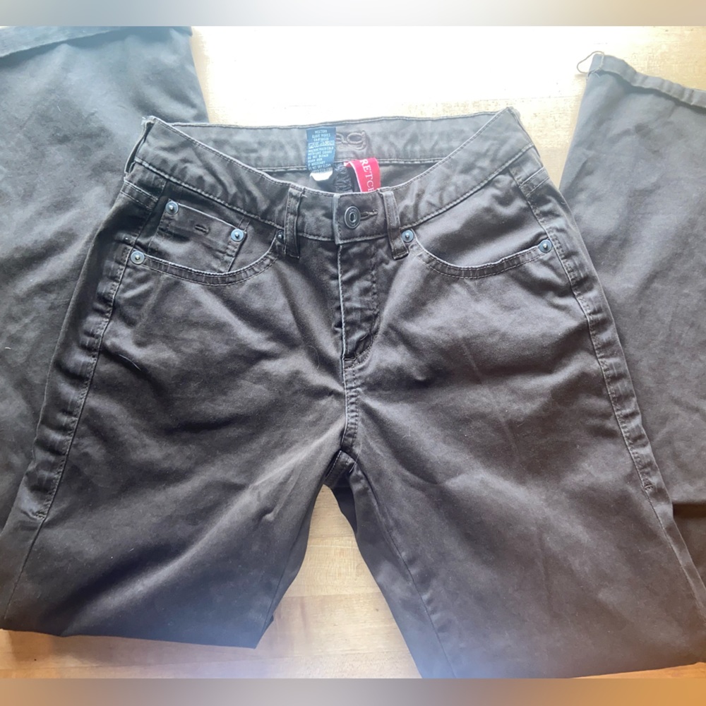 Mid rise flare pants